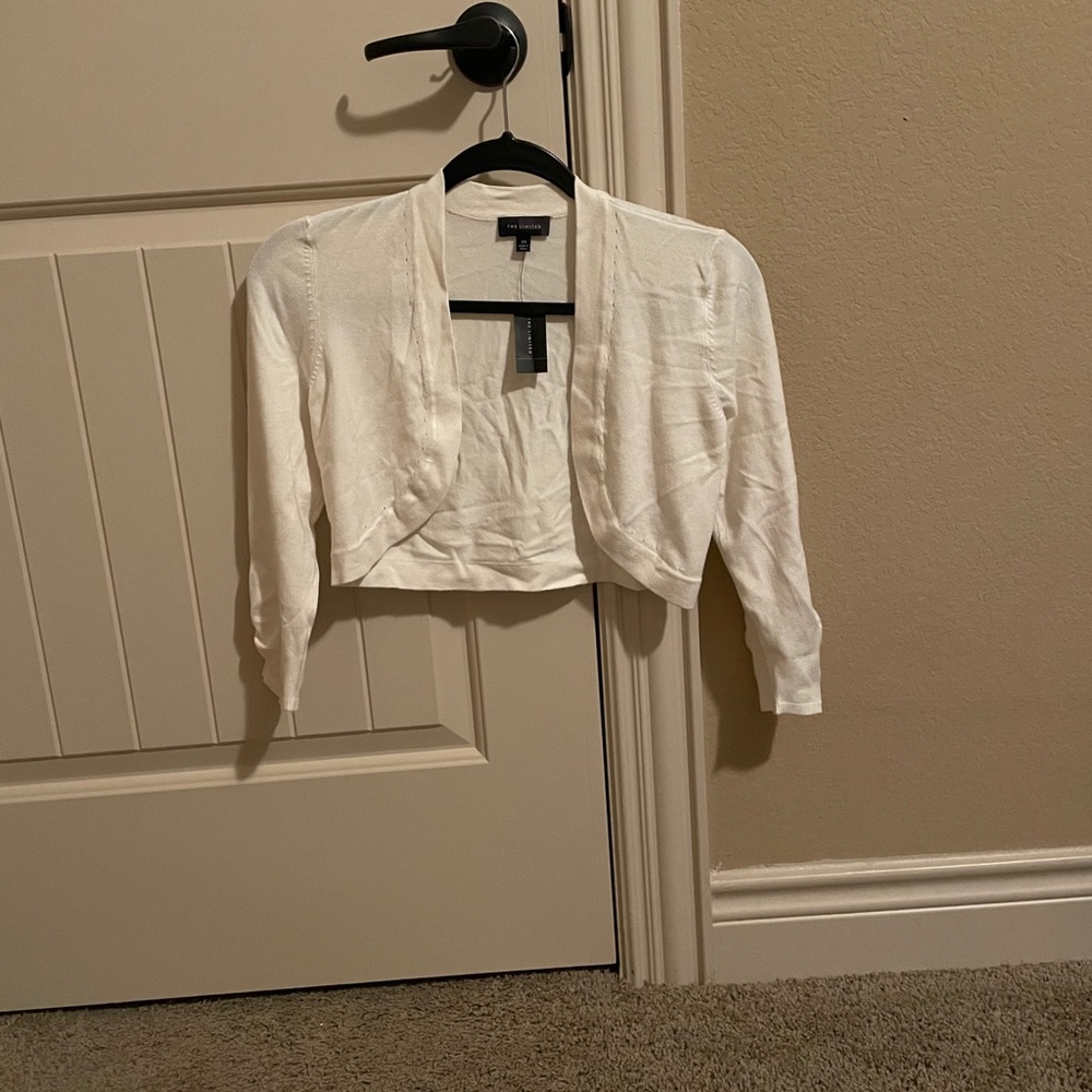 The Limited white shrug size XS